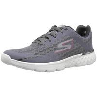 Skechers Go Run 400 Disperse Mens Running Shoes - Grey/Red, 9.5 UK