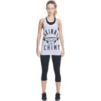 skinny chimp classic skinny chimp gym vest large grey