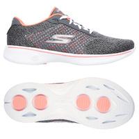 skechers go walk 4 exceed ladies walking shoes grey 8 uk