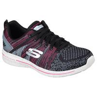 Skechers Burst 2.0 Ladies Walking Shoes - Pink/Black, 8 UK