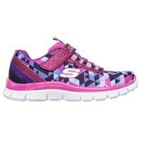 skechers skech appeal geo gems trainers girls hot pinkpurple