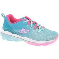 skechers air deluxe lace up air cushioned girls trainers girlss childr ...