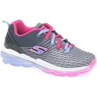 skechers air deluxe lace up air cushioned girls trainers girlss childr ...
