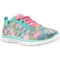 skechers floral blom boyss childrens shoes trainers in pink