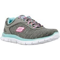 skechers skech appeal girlss childrens shoes trainers in grey