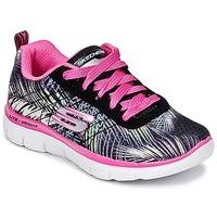 skechers skech appeal 20 girlss childrens sports trainers shoes in bla ...