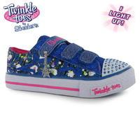 Skechers Twinkle Toes Glitter Shuffle Child Girls Shoes