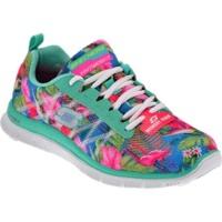 Skechers Flex Appeal Floral Bloom aqua mint