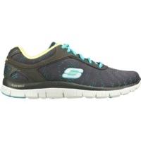 Skechers Flex Appeal First Glance charcoal/aqua