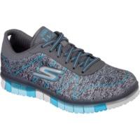 Skechers Go Flex Walk Ability Women charcoal/turquoise