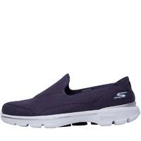 skechers womens go walk 3 rivera slip on trainers navywhite