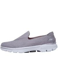 SKECHERS Womens Go Walk 3 Rivera Slip-On Trainers Grey