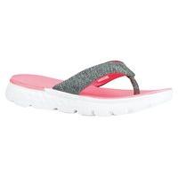 Skechers On The Go 400 Vivacity Flip Flops - Womens - Charcoal/Hot Pink