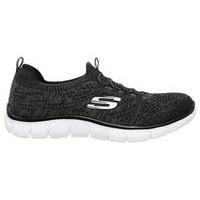 skechers empire sharp thinking trainers womens blackwhite