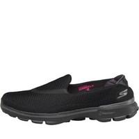 skechers womens go walk 3 shoes black