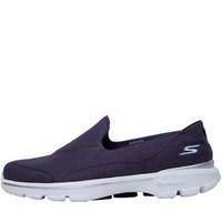 SKECHERS Womens Go Walk 3 Rivera Slip-On Trainers Navy/White