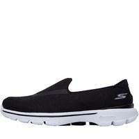 skechers womens go walk 3 rivera slip on trainers black