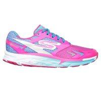 skechers go run forza ladies running shoes hot pink