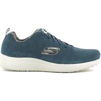 skechers 52113 sport shoes man blue mens trainers in blue