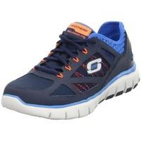 skechers life force mens shoes trainers in blue