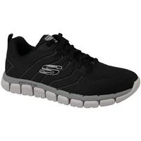 skechers flex 20 mens shoes trainers in black