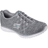 skechers 23315 microburst on the edge mens trainers in grey