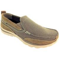 skechers relaxed fit milford mens loafers casual shoes in brown