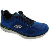 skechers flex adventure 20 mens shoes trainers in blue