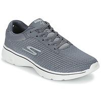 skechers go walk 4 mens sports trainers shoes in grey