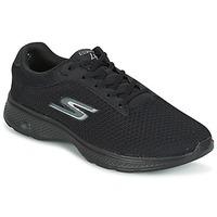 skechers go walk 4 mens sports trainers shoes in black