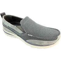 skechers relaxed fit milford mens loafers casual shoes in grey