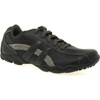 skechers blake mens lace up casual shoes mens shoes trainers in black