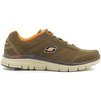 skechers 999704 sport shoes man brown mens trainers in brown