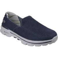 skechers go walk 3 mens loafers casual shoes in blue