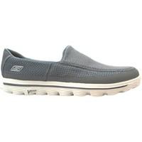 skechers 53590 go walk 2 mens loafers casual shoes in grey