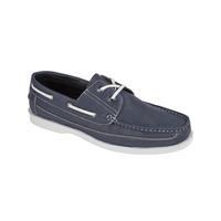 skipper slip on boat shoes in navy