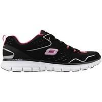 skechers synergy front row womens running trainers in black