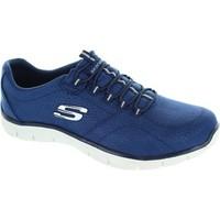 skechers take charge womens shoes trainers in blue