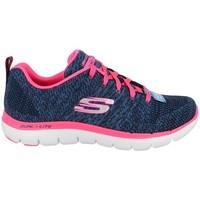 skechers flex appeal 20 womens shoes trainers in multicolour