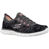 skechers deep space womens shoes trainers in white