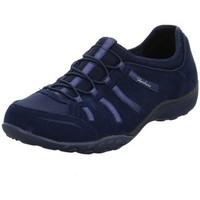 skechers breathe easy big womens shoes trainers in blue