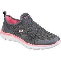skechers flex appeal 20 new image womens shoes trainers in grey