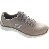 skechers take charge womens shoes trainers in beige