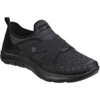 skechers flex appeal 20 new image womens shoes trainers in black