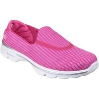 Skechers Go Walk 3 women\'s Slip-ons (Shoes) in pink