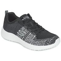 skechers burst elipse womens shoes trainers in black