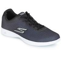 skechers go step lite womens sports trainers shoes in black