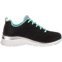 skechers fashion fit statement piece womens shoes trainers in black