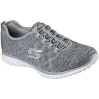 Skechers Microburst On The Edge Womens Sports Trainers women\'s Shoes (Trainers) in grey