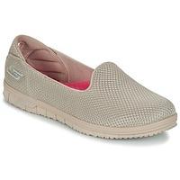 skechers go mini flex womens slip ons shoes in beige